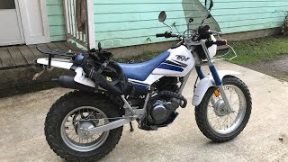 TW 200 is the best Dual Sport EVER Walk around and circle wheelies [upl. by Aneelas163]