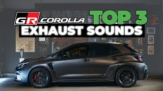 Top 3 Best 2023 GR Corolla Aftermarket Exhaust Sounds [upl. by Anohsal]