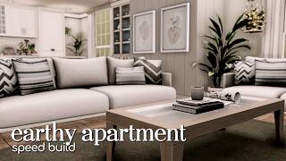 decorating an earthy apartment  the sims 3 speed build  cc links [upl. by Eimaraj]