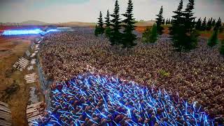 JEDI amp NINJA BLUE vs SPARTAN WARRIOR  Ultimate Epic Battle Simulator 2  UEBS 2  Karn Gamr \ uebs2 [upl. by Refenej]