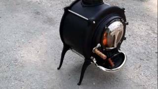 The First British Elm wood stove July 2011 [upl. by Aubreir241]