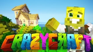 SHREK ISLAND  CrazyCraft 30 Ep47 [upl. by Ailecra459]