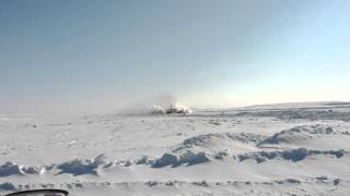 Nolinor CGTUK  Boeing 737200 Landing ice strip [upl. by Martine]