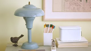 How to Paint a Metal Lamp  Martha Stewart [upl. by Jaban]