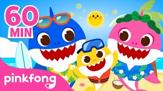 Baby Shark Summer Remix and more  Shark Family Special  Compilation  Pinkfong Songs for Children [upl. by Seyah393]