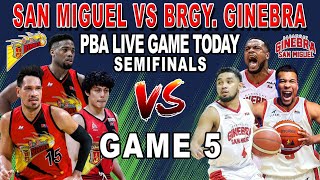 BRGY GINEBRA vs SAN MIGUEL Game 5 Semifinals  PBA Live Full Game Today  2k24 [upl. by Atteugram]