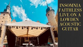 Faithless  Insomnia live on acoustic guitar with dropped B Schlossfestspiele Merseburg 2023 [upl. by Eitsim784]