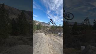 Big jumps in Kamloops viralvideo mtb fyp [upl. by Annahsohs]