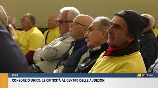 Consorzio unico le criticità al centro delle audizioni [upl. by Pyne483]