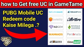 GameTame Free point Get PUBG Mobile UC Redeem code 2023 [upl. by Mareah]