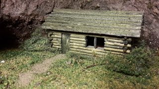 How To Build a Scale Model Log Cabin in HOOO [upl. by Vezza]