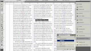 InDesign CS5 magazine layout part2 more text stylesmp4 [upl. by Aicnilav]