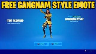 How To Get Gangnam Style Emote For FREE In Fortnite Unlock Gangnam Style Emote Free Gangnam Style [upl. by Yntrok]