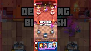 Defending Big Push clashroyale logbait shorts [upl. by Brittaney]