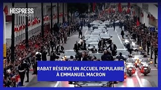 Rabat réserve un accueil populaire à Emmanuel Macron [upl. by Johppa]