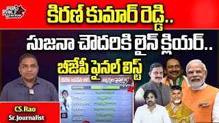 AP BJP MP Candidates Final List  AP Elections 2024  TDP amp BJP Alliance  Chandrababu  CS Rao  WW [upl. by Wilterdink989]