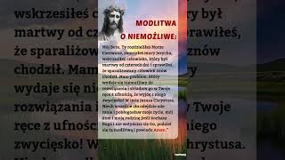 Módl się o niemożliwe🙏❤️modlitwa Miłość bóg jezus wiara [upl. by Tallie301]