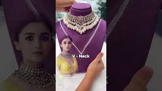 Necklaces with different necklines neckline necklace trending ytshort [upl. by Crane271]