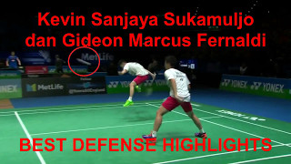 Best Defense Highlight Kevin Sanjaya Sukamuljo dan Gideon Marcus Fernaldi [upl. by Ladnar854]