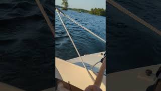 Dovekie 21 Sailing on Whitefish Lake  Rideau System [upl. by Rennoc]