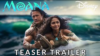 MOANA Live Action  Teaser Trailer 2025 Dwayne Johnson Zendaya  Disney [upl. by Rolfston]