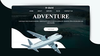 How To Make Website Using HTML And CSS  travel Website Design Project [upl. by Nylatsyrk]