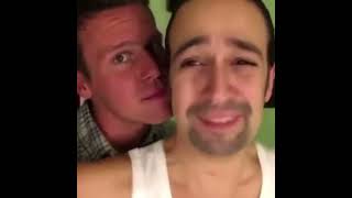 Lin Manuel Miranda and Jonathan Groff acting like a married couple for one minute straight😍 [upl. by Elleined]