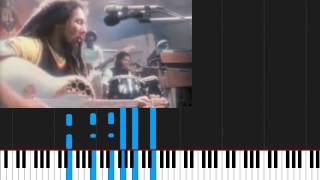 How to play Redemption Song by Bob Marley on Piano Sheet Music [upl. by Lorre]