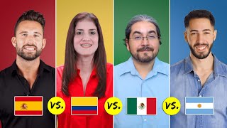 Spain vs Colombia vs Mexico vs Argentina  Spanish Word Differences [upl. by Cornelie]