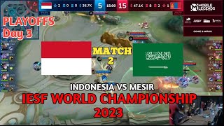 Match 2 Indonesia Vs Arab Saudi IESF World Championship [upl. by Eneleuqcaj]