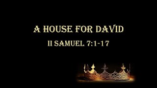 December 8 2024  David King of Israel A House for David [upl. by Hcirdla]