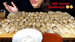 100 MOMO EATING CHALLENGE  SPICY 🔥 MOMO EATING  EATING CHALLENGE  FOOD CHALLENGE VIDEOS ASMR [upl. by Cyb]