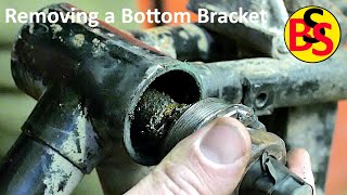 Disassembling the cotter pin bottom bracket on my Union bicycle [upl. by Frasch]