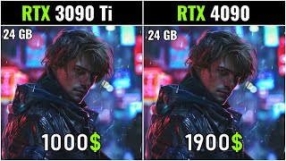 RTX 3090 Ti VS RTX 4090  20 GAMES TESTED FHD 2K 4K [upl. by Estrella]