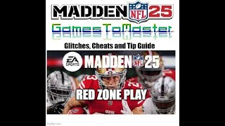 Madden 25 Glitches Cheats and Tips  Red Zone Audible Passing Play – Part One [upl. by Conny]