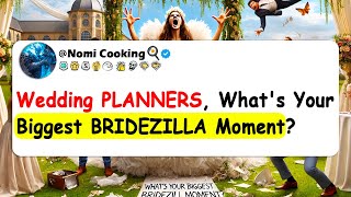 Wedding PLANNERS Whats Your Biggest BRIDEZILLA Moment [upl. by Einalam437]