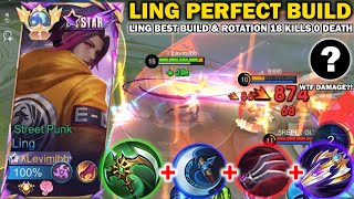 GLOBAL LING BEST BUILD amp ROTATION 2024  TUTORIAL HOW TO GET WINSTREAK USING LING IN 2024  MLBB [upl. by Sackville]