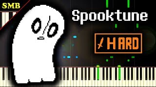 UNDERTALE  SPOOKTUNE  Piano Tutorial [upl. by Dickinson]