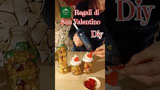 Regali San Valentino fai da te facili veloci economici Riciclo barattoli ♥️♥️ Diy shortsvideo [upl. by Krenek]