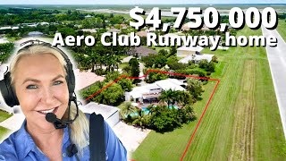 INSIDE A 475 MILLION RUNWAY HANGAR HOME IN WELLINGTON AERO CLUB SOUTH FLORIDA [upl. by Ahsiemak]