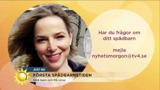 Värdefulla tips under första spädbarnstiden  Nyhetsmorgon TV4 [upl. by Gustie]