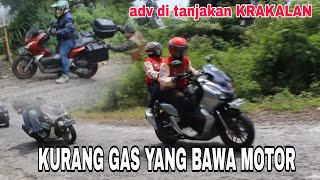 kumpulan motor adv pas nanjak di tanjakan KRAKALAN ll jalur bawangdieng [upl. by Fanestil692]