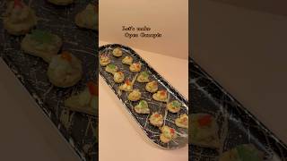 Open canapés  youtubeshorts canapé onebite snack mommade viralvideo kidsfavourite recipe [upl. by Ylrevaw]