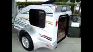 Small Lightweight Camper Trailer For A Motorcycle [upl. by Haeckel]