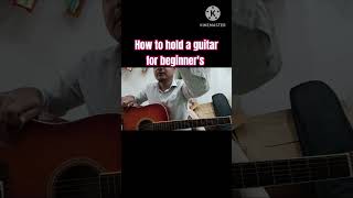 How to Hold the Acoustic Guitar  Beginner Guitar Tips acousticguitar guitarbasics beginners [upl. by Malory]