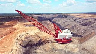 Page Dragline Big V6 Diesel Engine Start and Running [upl. by Artaed]