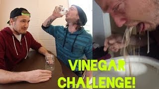 Crazy  Vinegar Challenge Chuck From The Bronx Challenge VOMIT ALERT [upl. by Asalocin]