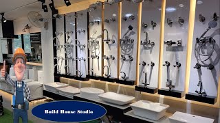 Bathroom sanitary fitting display  Sanitary and ceramic designs  Sanitary showroom Karachi [upl. by Dev]