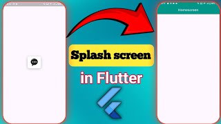 Flutter splash screen tutorial  Flutter splash screen  How to create splash screen in flutter [upl. by Etnemelc]