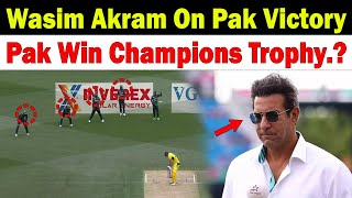 Wasim Akram On Pakistan Victory  Can Pak Win CT 2025 Under Rizwan Captaincy [upl. by Aysan147]